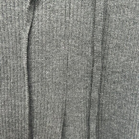 Eloquii Gray Ribbed Knit Wide-Leg Pants With Drawstring Waist 22/24 - Picture 5 of 11